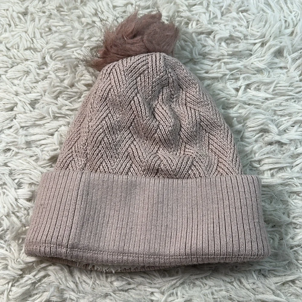 Lululemon Sherpa Weave Pom Beanie Porcelain Pink